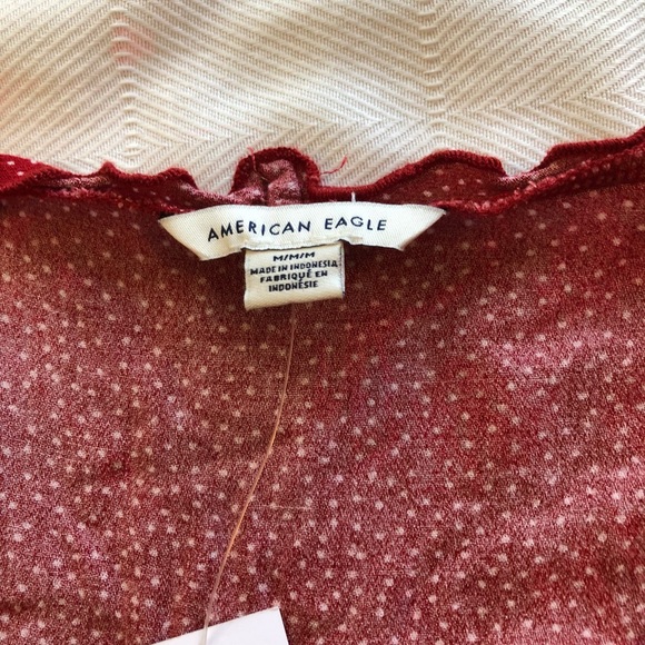 Red wrap crop top - Picture 6 of 8